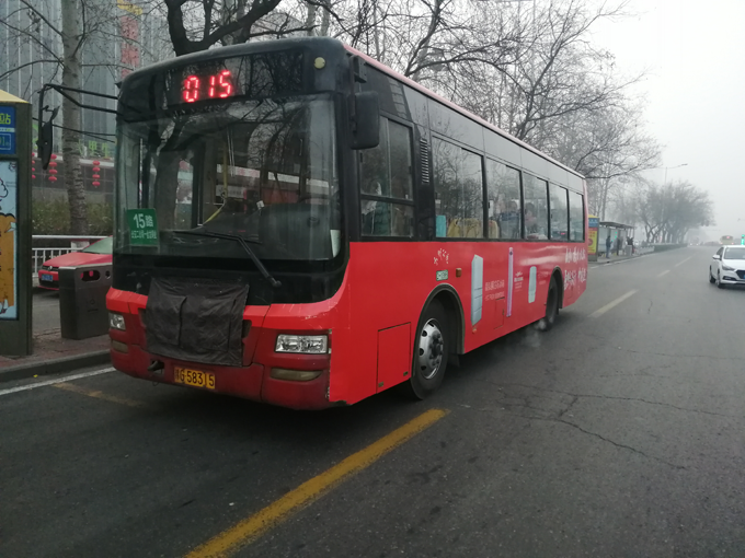 新乡15路公交车体广告